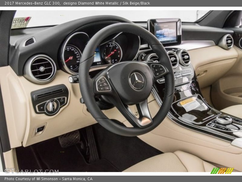 designo Diamond White Metallic / Silk Beige/Black 2017 Mercedes-Benz GLC 300