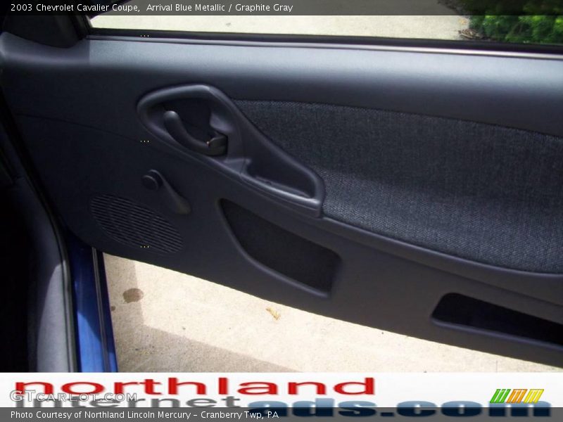 Arrival Blue Metallic / Graphite Gray 2003 Chevrolet Cavalier Coupe