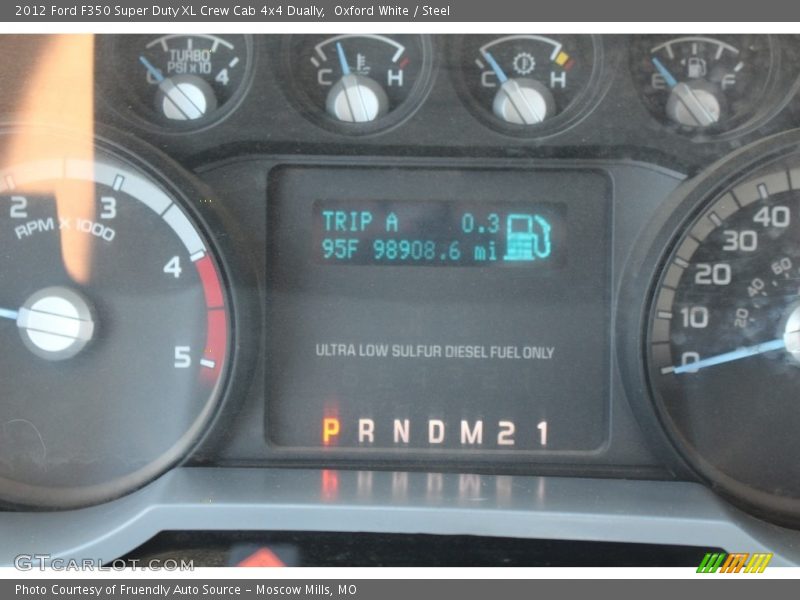 Oxford White / Steel 2012 Ford F350 Super Duty XL Crew Cab 4x4 Dually