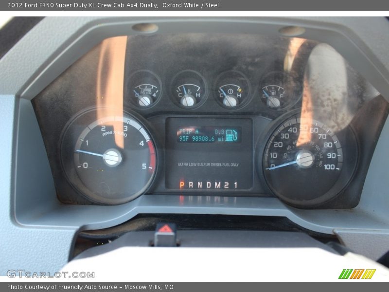 Oxford White / Steel 2012 Ford F350 Super Duty XL Crew Cab 4x4 Dually