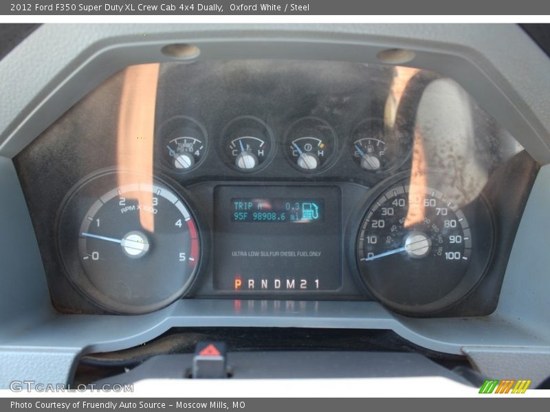 Oxford White / Steel 2012 Ford F350 Super Duty XL Crew Cab 4x4 Dually