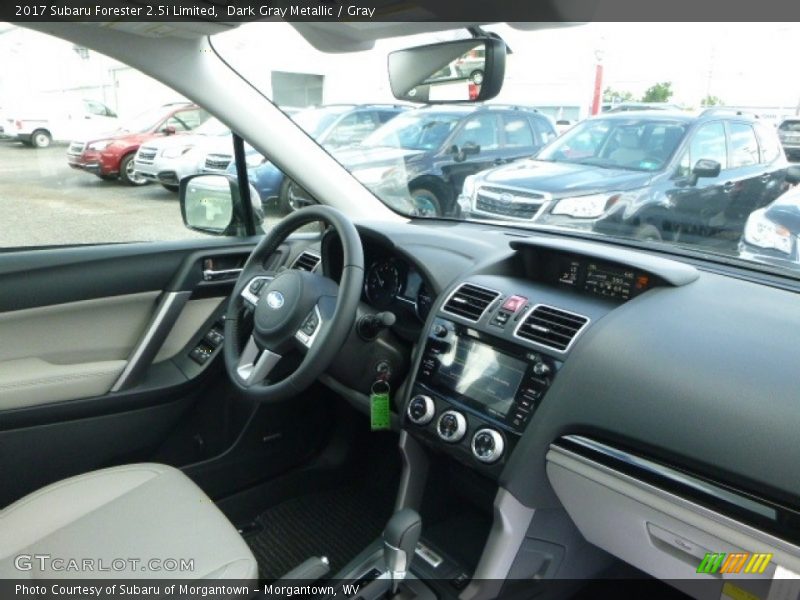 Dark Gray Metallic / Gray 2017 Subaru Forester 2.5i Limited