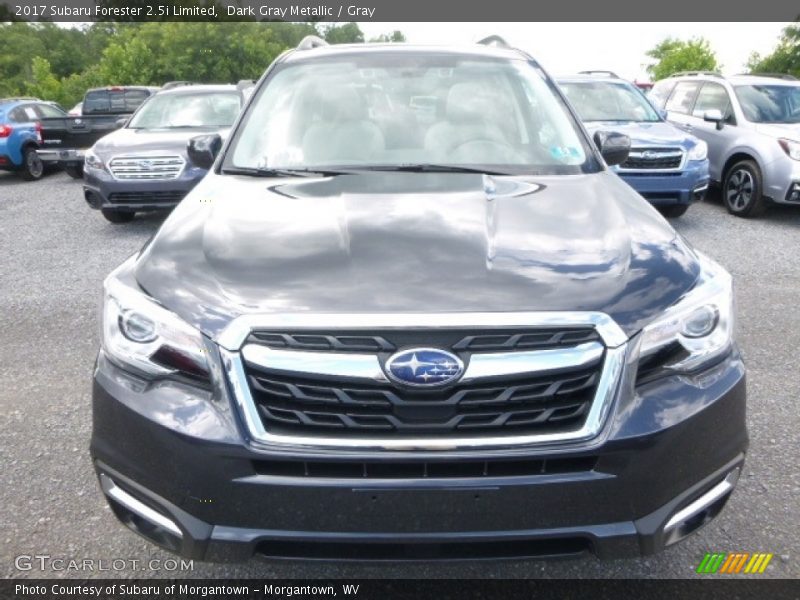 Dark Gray Metallic / Gray 2017 Subaru Forester 2.5i Limited