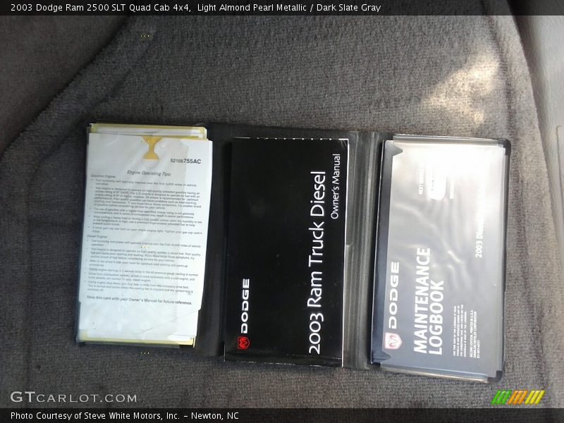 Light Almond Pearl Metallic / Dark Slate Gray 2003 Dodge Ram 2500 SLT Quad Cab 4x4