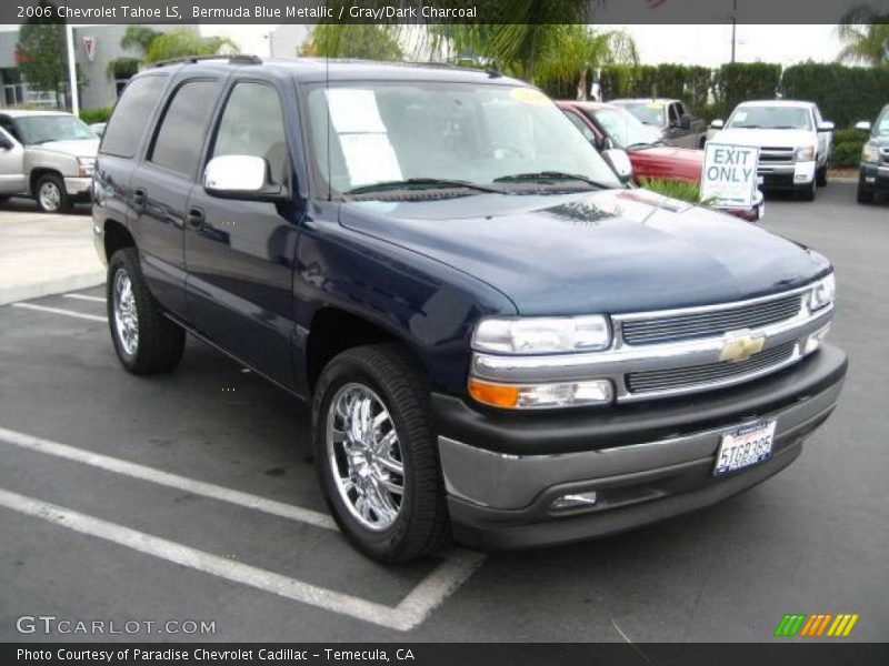 Bermuda Blue Metallic / Gray/Dark Charcoal 2006 Chevrolet Tahoe LS