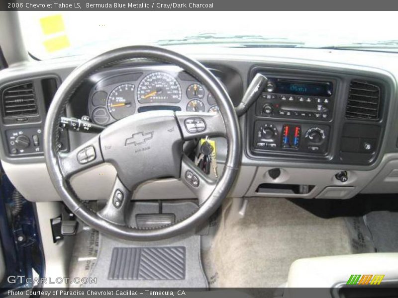 Bermuda Blue Metallic / Gray/Dark Charcoal 2006 Chevrolet Tahoe LS