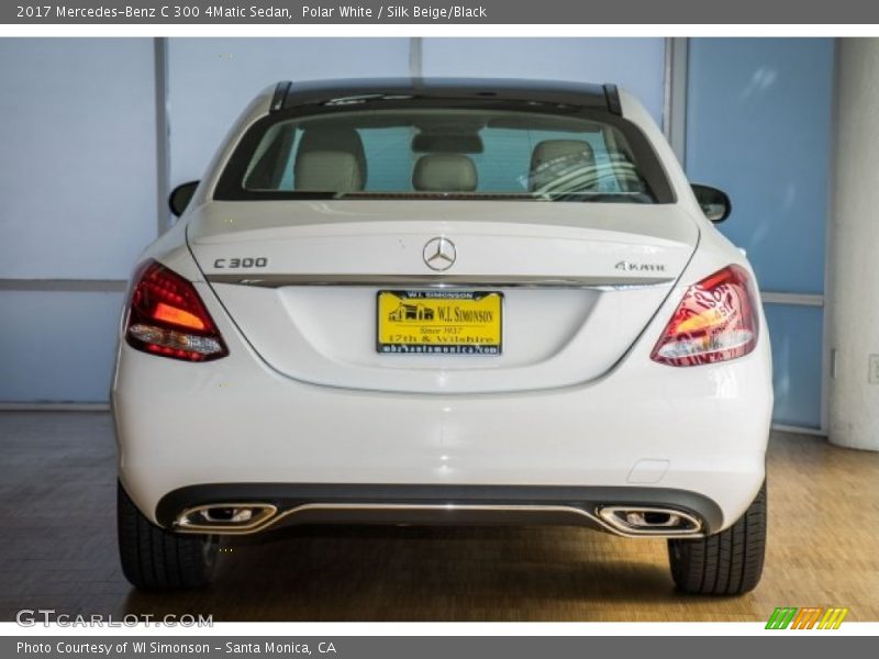 Polar White / Silk Beige/Black 2017 Mercedes-Benz C 300 4Matic Sedan