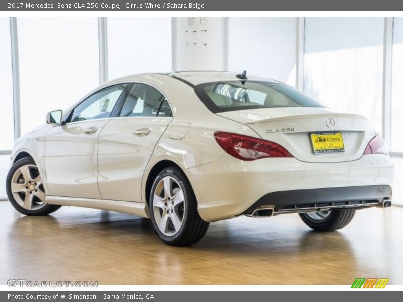 Cirrus White / Sahara Beige 2017 Mercedes-Benz CLA 250 Coupe