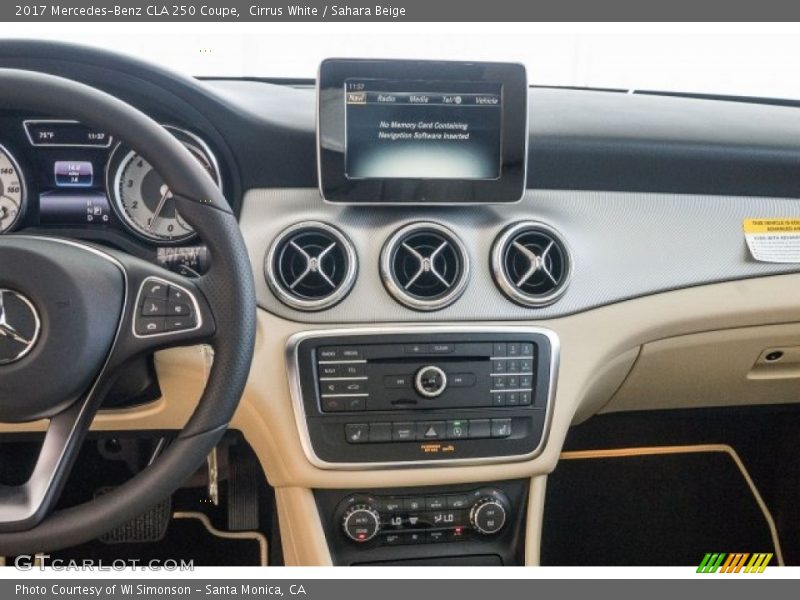 Cirrus White / Sahara Beige 2017 Mercedes-Benz CLA 250 Coupe