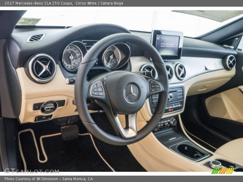 Cirrus White / Sahara Beige 2017 Mercedes-Benz CLA 250 Coupe