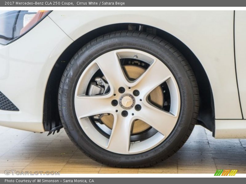 Cirrus White / Sahara Beige 2017 Mercedes-Benz CLA 250 Coupe