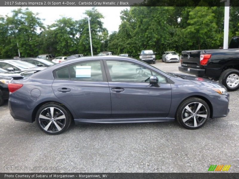 Carbide Gray Metallic / Black 2017 Subaru Impreza 2.0i Sport 4-Door