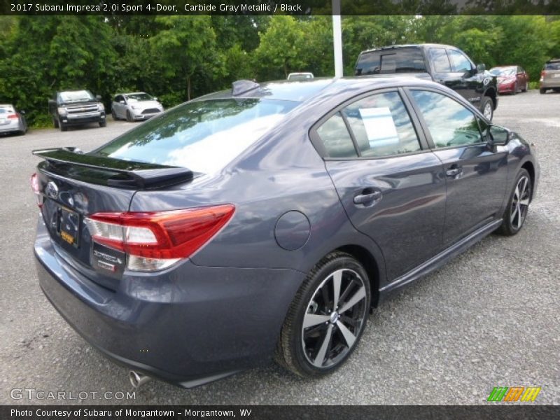 Carbide Gray Metallic / Black 2017 Subaru Impreza 2.0i Sport 4-Door