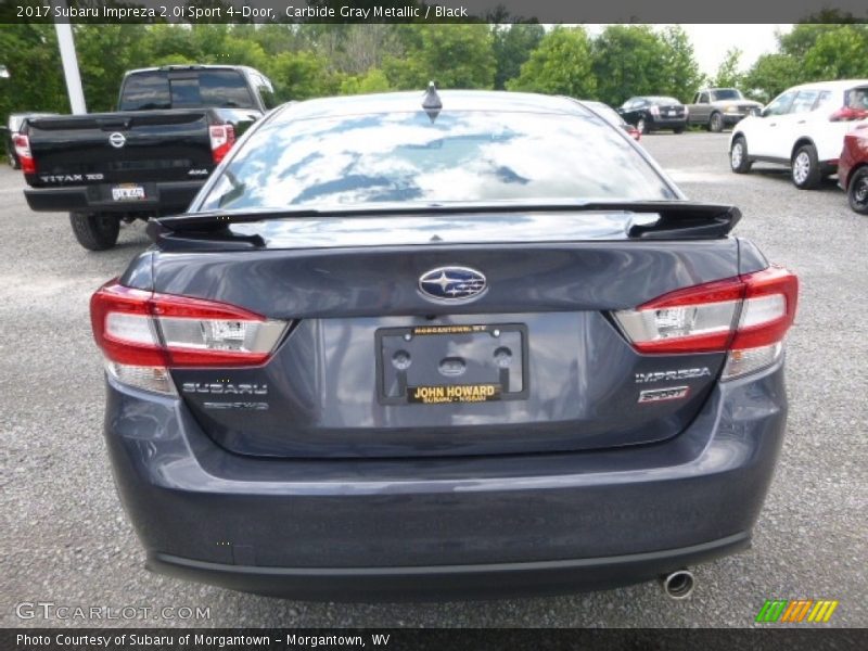 Carbide Gray Metallic / Black 2017 Subaru Impreza 2.0i Sport 4-Door