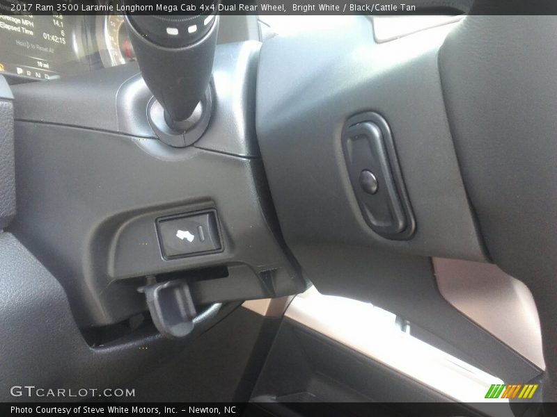 Bright White / Black/Cattle Tan 2017 Ram 3500 Laramie Longhorn Mega Cab 4x4 Dual Rear Wheel