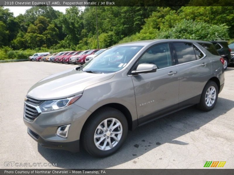 Pepperdust Metallic / Jet Black 2018 Chevrolet Equinox LT AWD