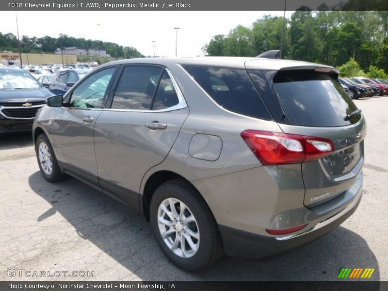Pepperdust Metallic / Jet Black 2018 Chevrolet Equinox LT AWD