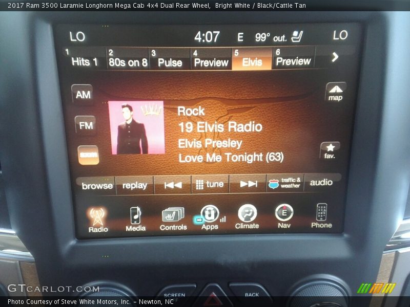 Bright White / Black/Cattle Tan 2017 Ram 3500 Laramie Longhorn Mega Cab 4x4 Dual Rear Wheel