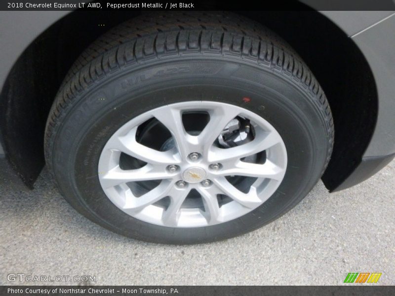 Pepperdust Metallic / Jet Black 2018 Chevrolet Equinox LT AWD