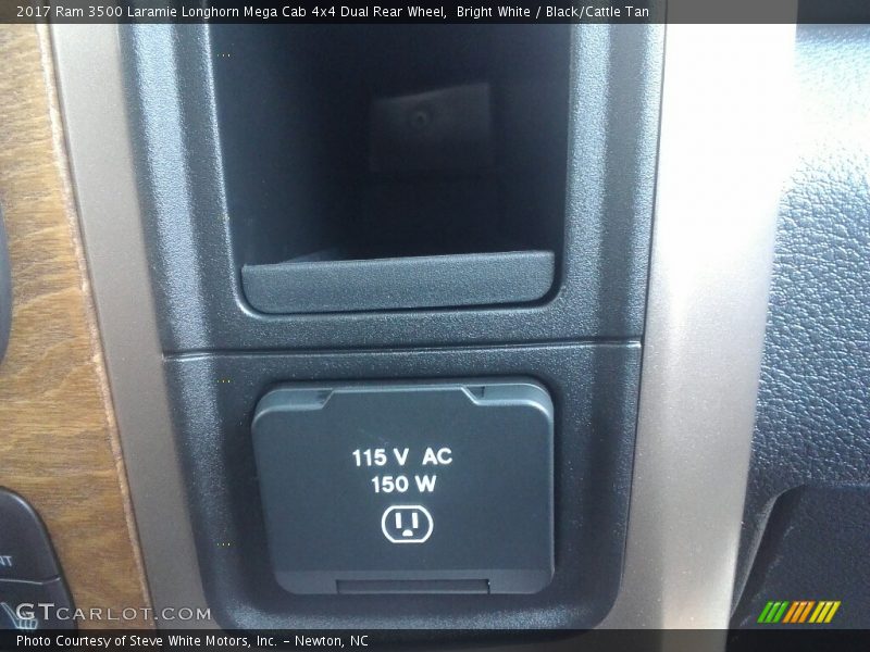 Bright White / Black/Cattle Tan 2017 Ram 3500 Laramie Longhorn Mega Cab 4x4 Dual Rear Wheel