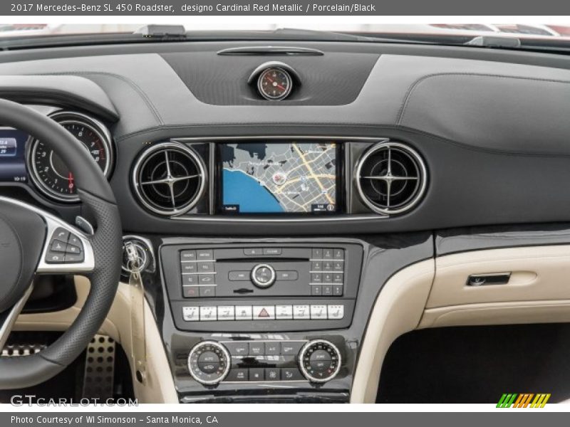 designo Cardinal Red Metallic / Porcelain/Black 2017 Mercedes-Benz SL 450 Roadster