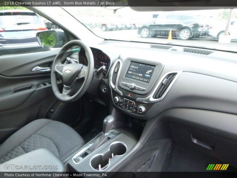 Storm Blue Metallic / Jet Black 2018 Chevrolet Equinox LT AWD