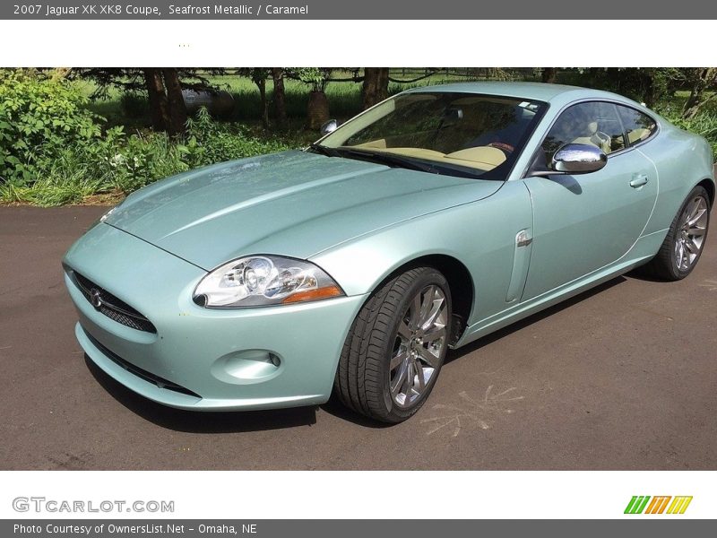 Seafrost Metallic / Caramel 2007 Jaguar XK XK8 Coupe