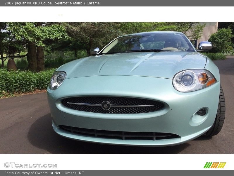 Seafrost Metallic / Caramel 2007 Jaguar XK XK8 Coupe