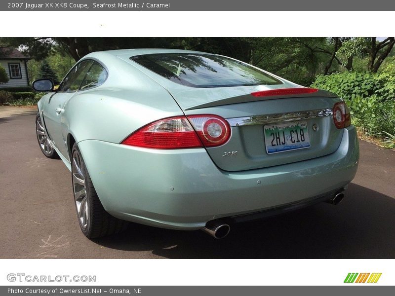 Seafrost Metallic / Caramel 2007 Jaguar XK XK8 Coupe