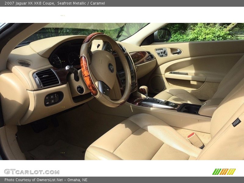 Seafrost Metallic / Caramel 2007 Jaguar XK XK8 Coupe
