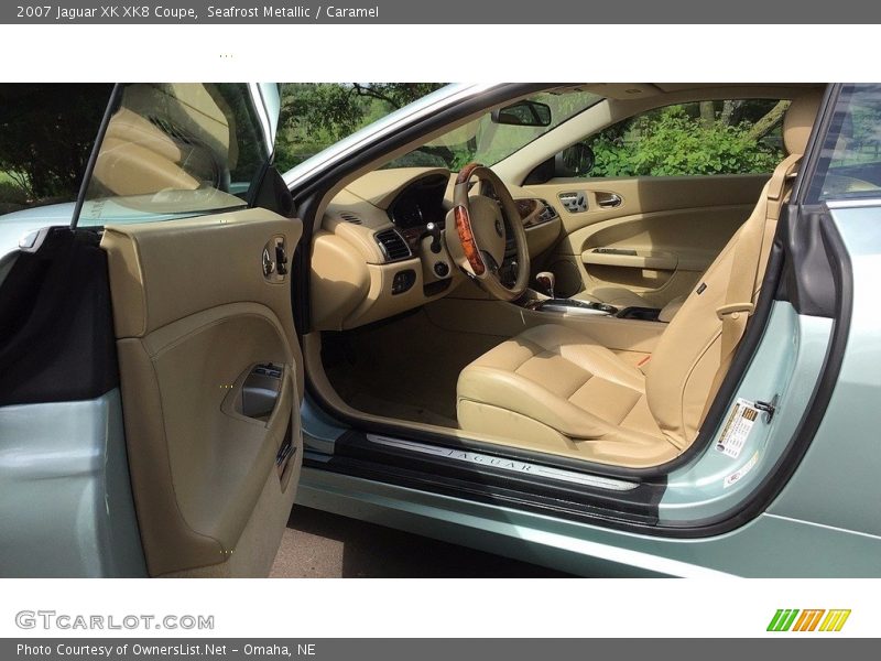 Seafrost Metallic / Caramel 2007 Jaguar XK XK8 Coupe