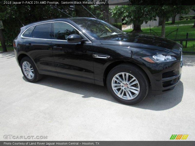 Santorini Black Metallic / Ebony 2018 Jaguar F-PACE 25t AWD Prestige