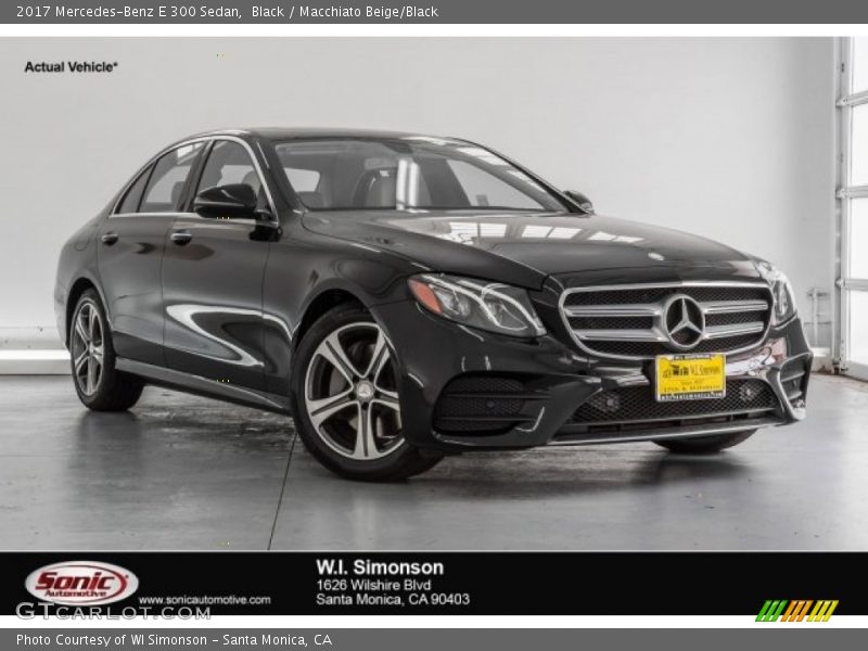 Black / Macchiato Beige/Black 2017 Mercedes-Benz E 300 Sedan