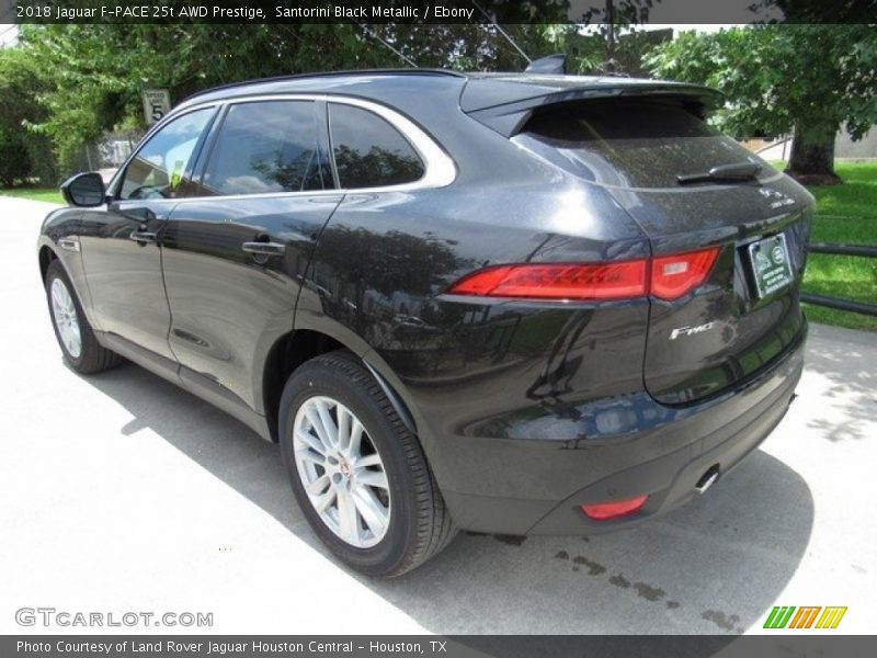 Santorini Black Metallic / Ebony 2018 Jaguar F-PACE 25t AWD Prestige