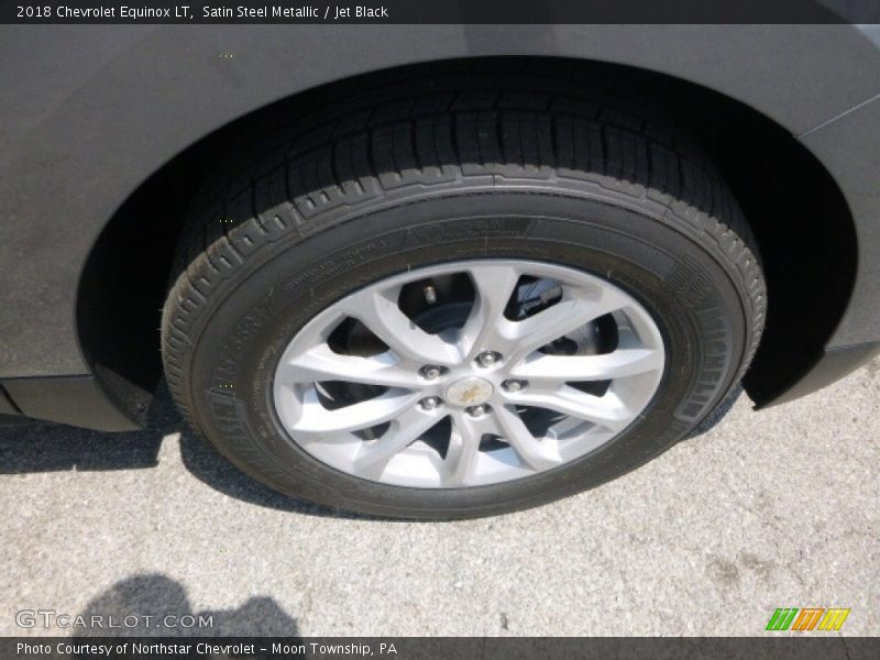 Satin Steel Metallic / Jet Black 2018 Chevrolet Equinox LT