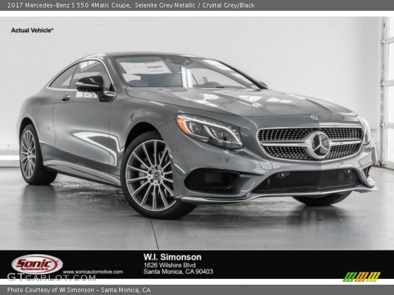 Selenite Grey Metallic / Crystal Grey/Black 2017 Mercedes-Benz S 550 4Matic Coupe