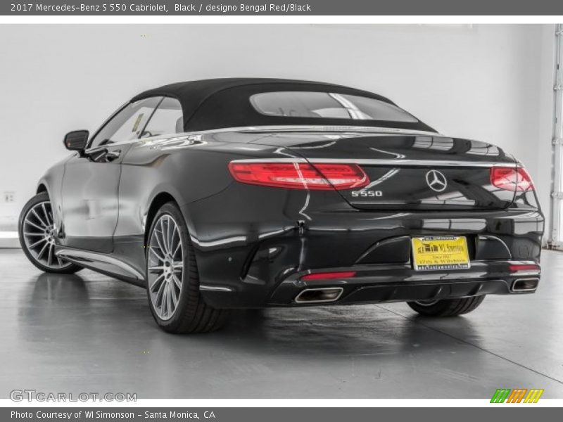 Black / designo Bengal Red/Black 2017 Mercedes-Benz S 550 Cabriolet