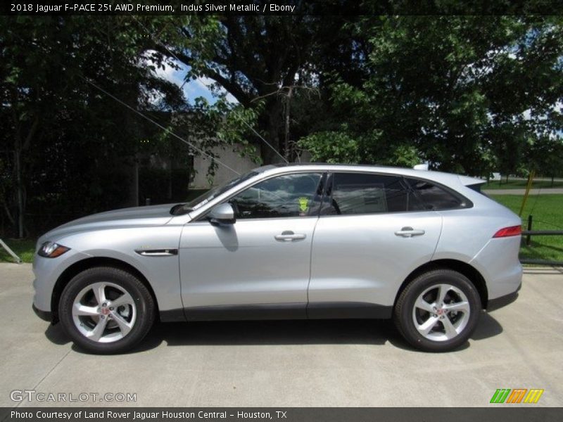 Indus Silver Metallic / Ebony 2018 Jaguar F-PACE 25t AWD Premium