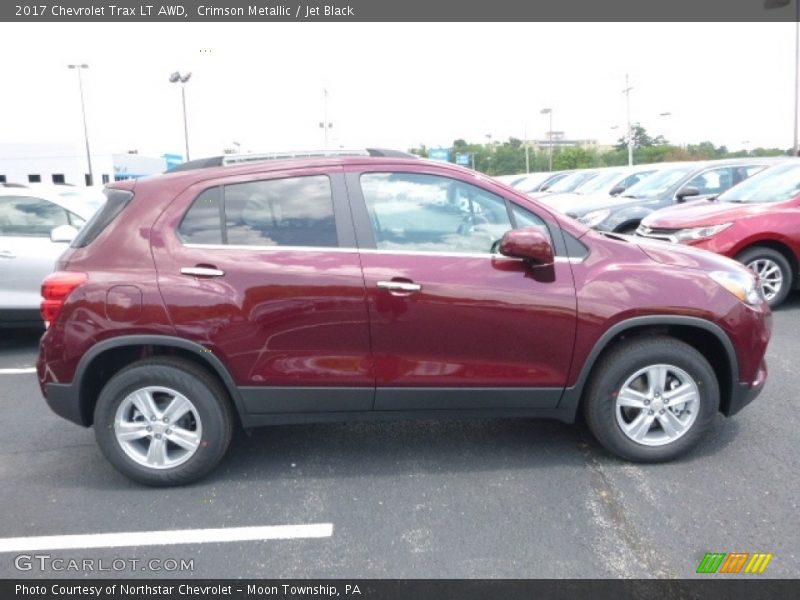 Crimson Metallic / Jet Black 2017 Chevrolet Trax LT AWD