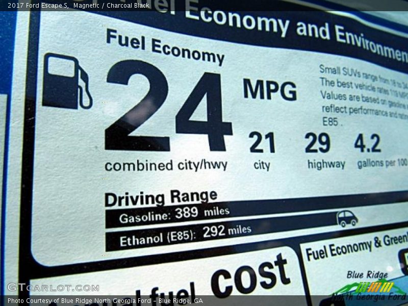 Magnetic / Charcoal Black 2017 Ford Escape S