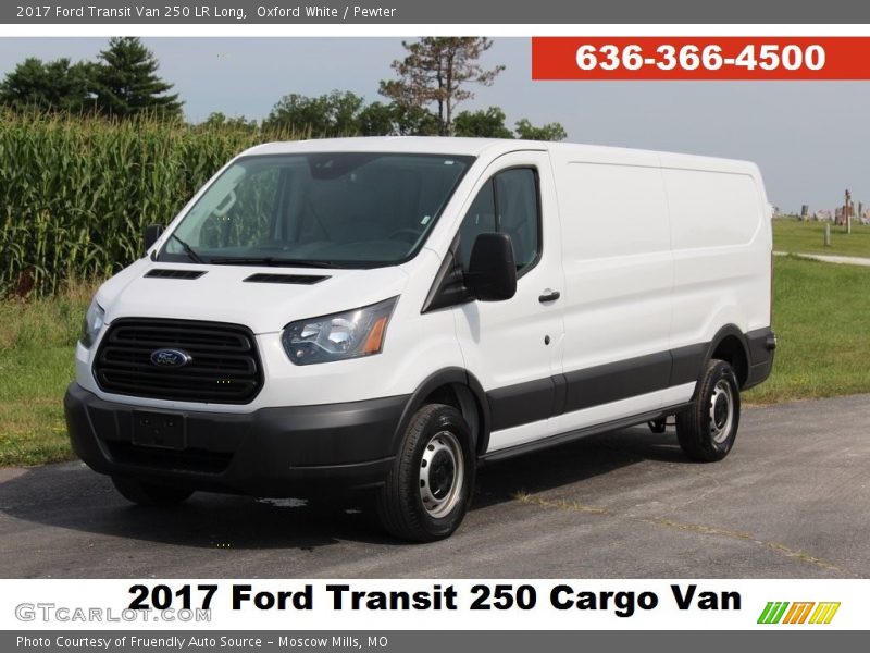 Oxford White / Pewter 2017 Ford Transit Van 250 LR Long