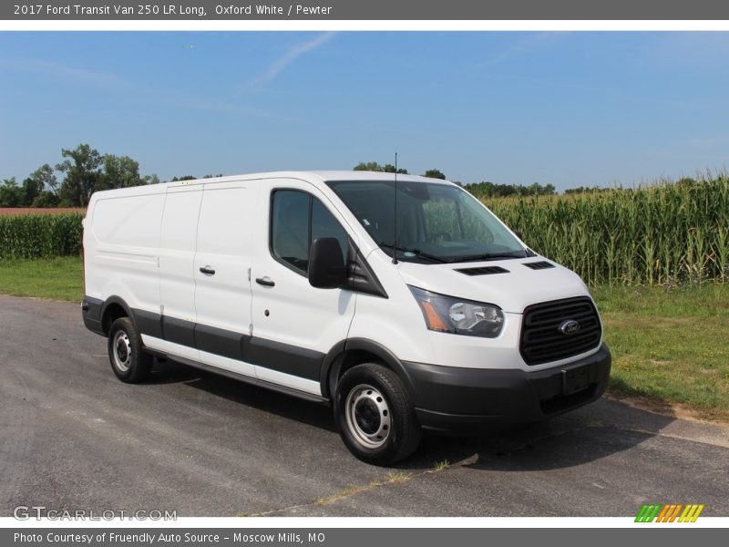 Oxford White / Pewter 2017 Ford Transit Van 250 LR Long
