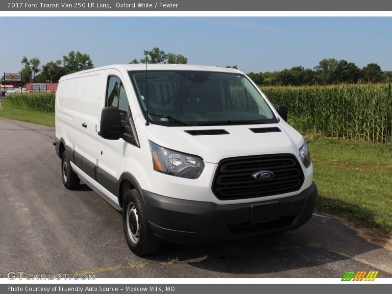 Oxford White / Pewter 2017 Ford Transit Van 250 LR Long