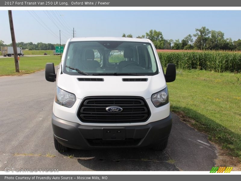 Oxford White / Pewter 2017 Ford Transit Van 250 LR Long
