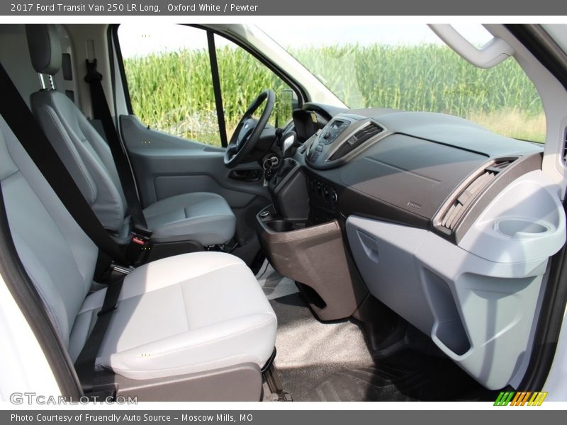 Oxford White / Pewter 2017 Ford Transit Van 250 LR Long