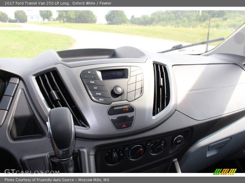 Oxford White / Pewter 2017 Ford Transit Van 250 LR Long