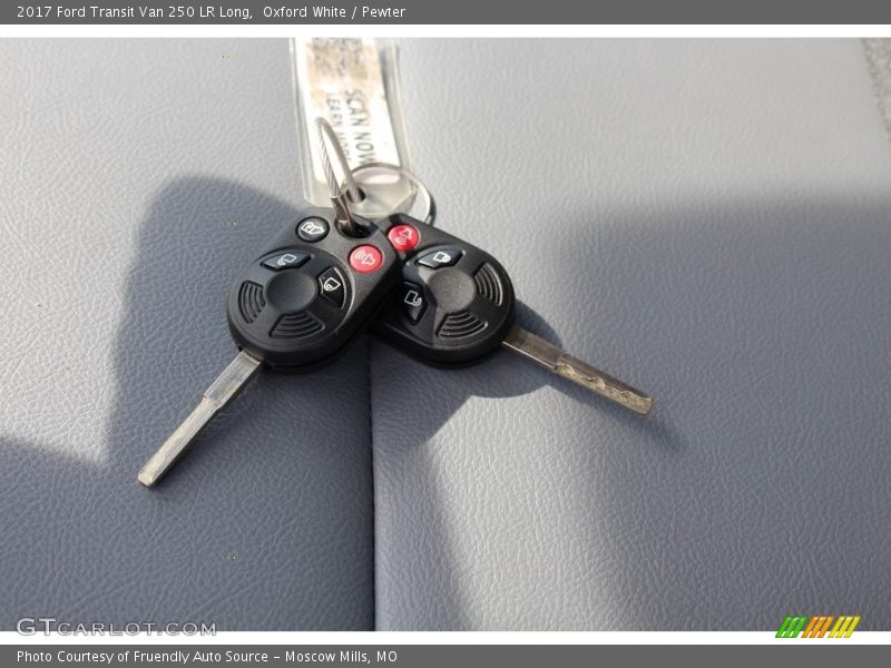 Oxford White / Pewter 2017 Ford Transit Van 250 LR Long