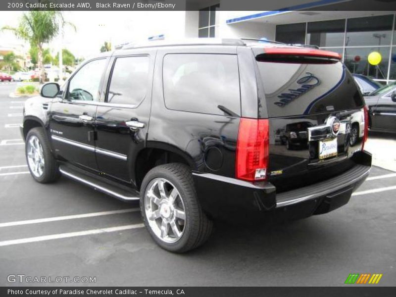 Black Raven / Ebony/Ebony 2009 Cadillac Escalade AWD