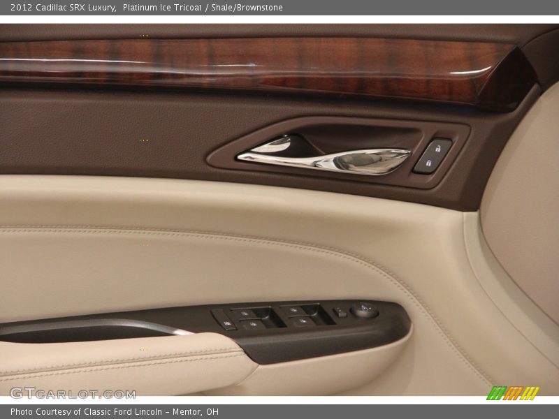 Platinum Ice Tricoat / Shale/Brownstone 2012 Cadillac SRX Luxury