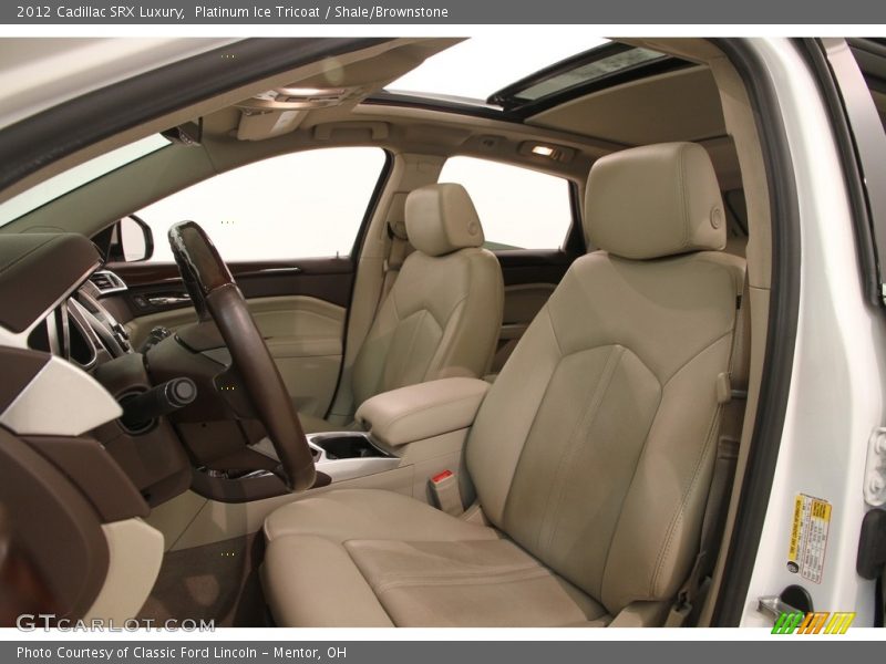 Platinum Ice Tricoat / Shale/Brownstone 2012 Cadillac SRX Luxury